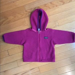 Purple Patagonia fleece size 6 months